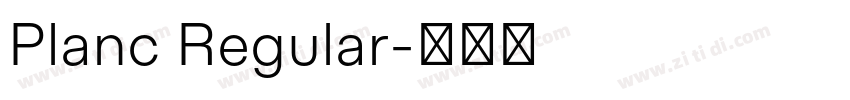 Planc Regular字体转换